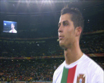 Ronaldo spits at camera