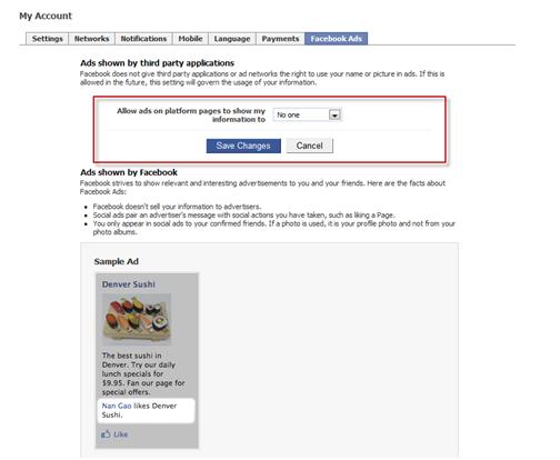 Account Settings _Facebook Ads