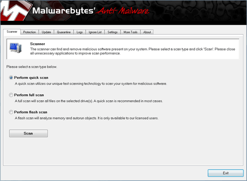 malwarebyte's anti-malware